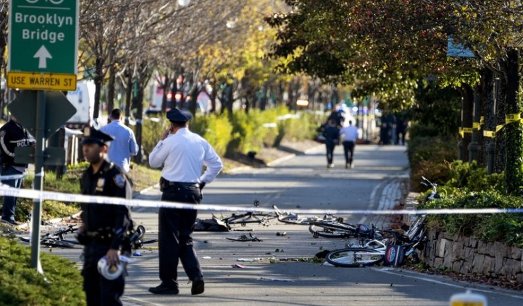 Victimele au fost surprinse de atentator pe pista de biciclete din Manhattan