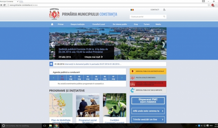 Noul site al Primăriei Constanța oferă mai multe informații despre achizițiile publice, activitatea edililor și hotărârile Consiliului Local
