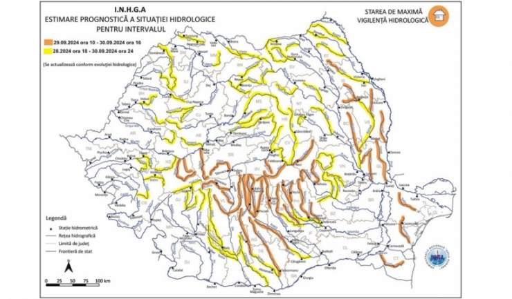 Foto: Institutul Național de Hidrologie și Gospodărire a Apelor