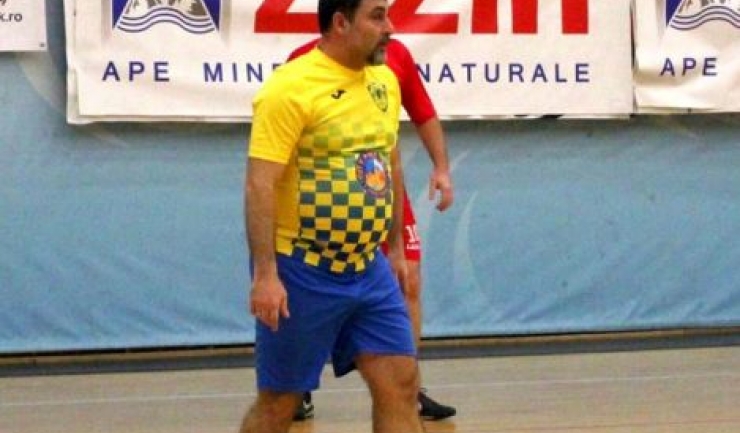 Nicolae Tudorici a reuşit o dublă în partida Telegraf - AS FCS Old-Boys 2017 Năvodari