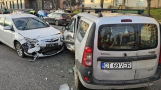 Accident rutier în zona City Park din Constanța. Patru persoane au fost rănite