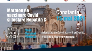 Maraton de vaccinare anti-COVID şi de testare pentru virusul hepatitei C - sâmbătă, la Constanţa
