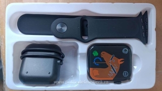 Ceasuri smartwatch contrafăcute, descoperite într-un container în Portul Constanța. Valoarea acestora este de 1,5 milioane lei