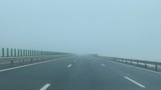 Ceaţă pe autostrada A2 Bucureşti - Constanţa