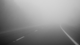 Ceață densă, luni dimineața, pe Autostrada Soarelui (A2), între Cernavodă și Constanța, de la Km 160 la Km 212.