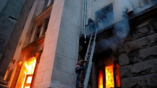Explozie într-un bloc din Odesa