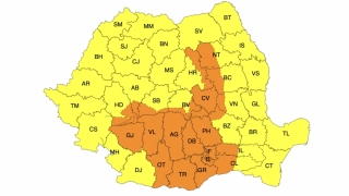 Cod portocaliu şi Cod galben de ploi abundente în întreaga ţară