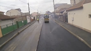 A fost reabilitat carosabilul pe strada Andrei Mureșanu din Constanța