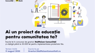 Școlile și ONG-urile pot aplica pentru finanțări de 50.000 lei pentru proiecte educaționale