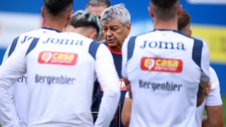 Mircea Lucescu a condus primul antrenament al naționalei de fotbal a României