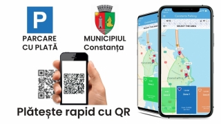 Plata parcării în Constanța și Mamaia se poate face prin scanarea codului QR