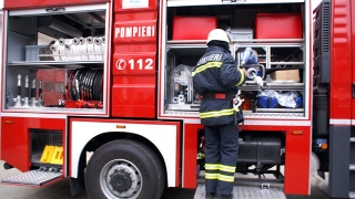 Un autoturism a luat foc în municipiul Constanța