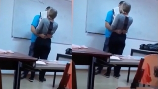 Un profesor a demisionat după ce a fost filmat sărutând o elevă de 15 ani