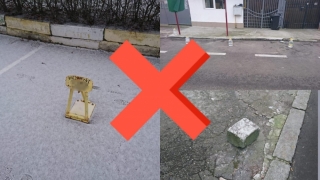 Primăria Constanța: Rezervarea locului de parcare cu bidoane, găleți sau alte obiecte este ilegală