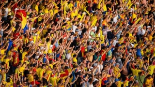 Stadion arhiplin la meciul România - Suedia