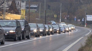 Trafic aglomerat pe Valea Prahovei, în zona localităților Comarnic și Bușteni