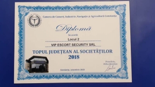 Zip Escort, Zip Security Sistems și Vip Escort Security,  în topul județean al firmelor constănțene