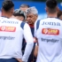 Mircea Lucescu a condus primul antrenament al naționalei de fotbal a României